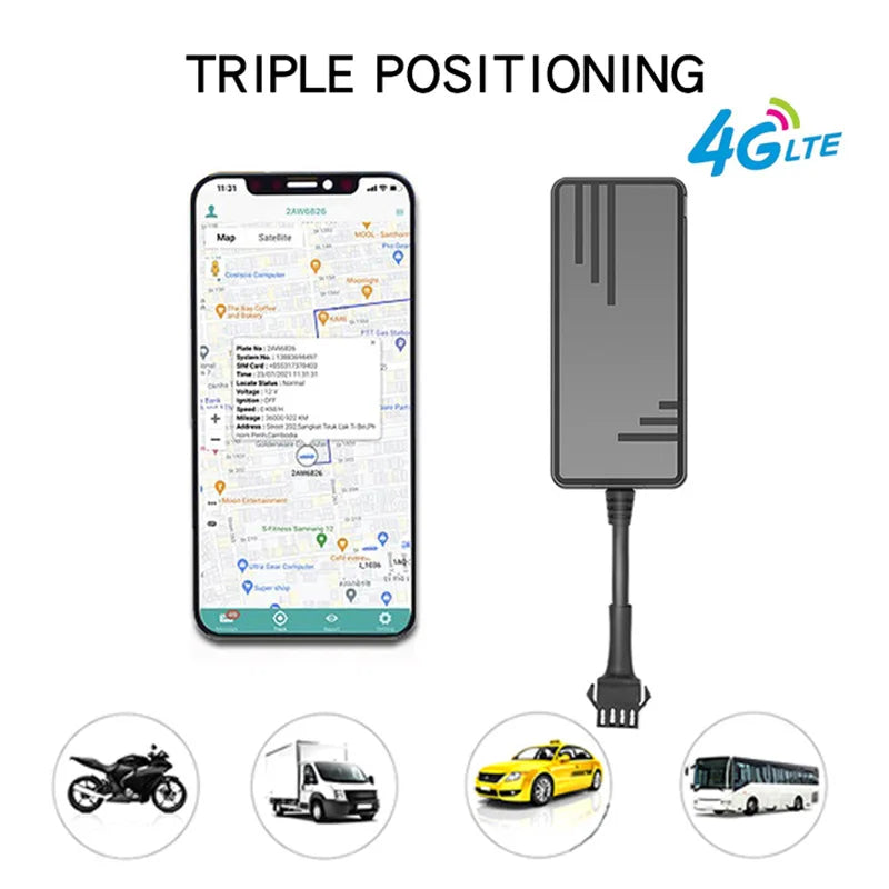 Rastreador Gps 4g J16 Mini GPS Tracker for Car Gps Tracking Device Vehicle Tracker for Moto Bike Engine Cut J16 for Buses