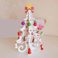 Creative DIY Wooden Christmas Tree Window Shop Mall Desktop Display Props Ornament Holiday Gifts Decoration Ornaments