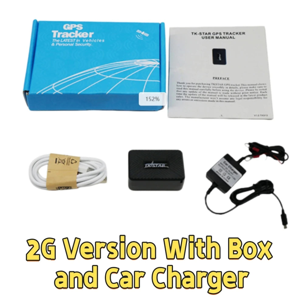 Car Tracker Mini GPS Locator Finder 2G Magnet TKSTAR TK913 Vehicle Tracker Anti Theft SOS Real Time Long Standby Free Web APP