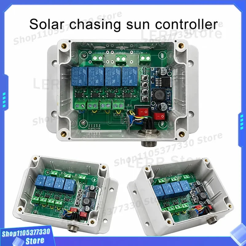 Solar Tracker Sun Tracking System Single Double Axis Controller Auto Manual Switch Vertical Towards Sun