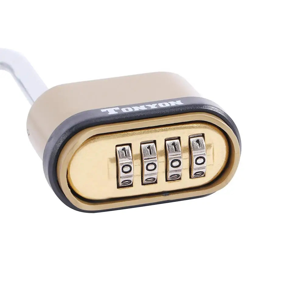 4 Dial Metal Toolbox Cabinet Luggage Backpack Password Lock Padlock Code Lock Digit Locks