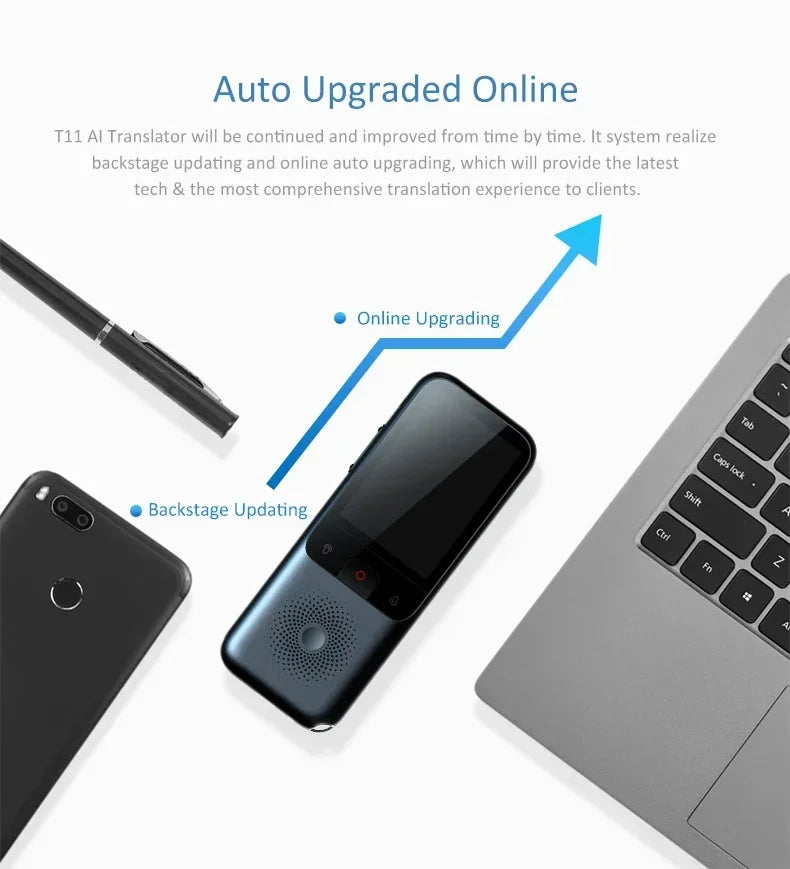 138 Language T11 Smart Translator Portable Audio Offline Real-time Intelligent Voice AI Photo Translator - Offline Translation