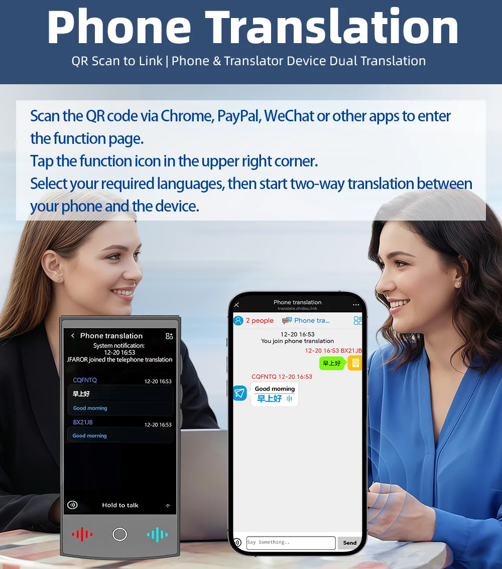 T26 T17 Metal Translator 17 Languages Offline 1+16GB Storage Professional Real-Time Interpreter for Business Meetings