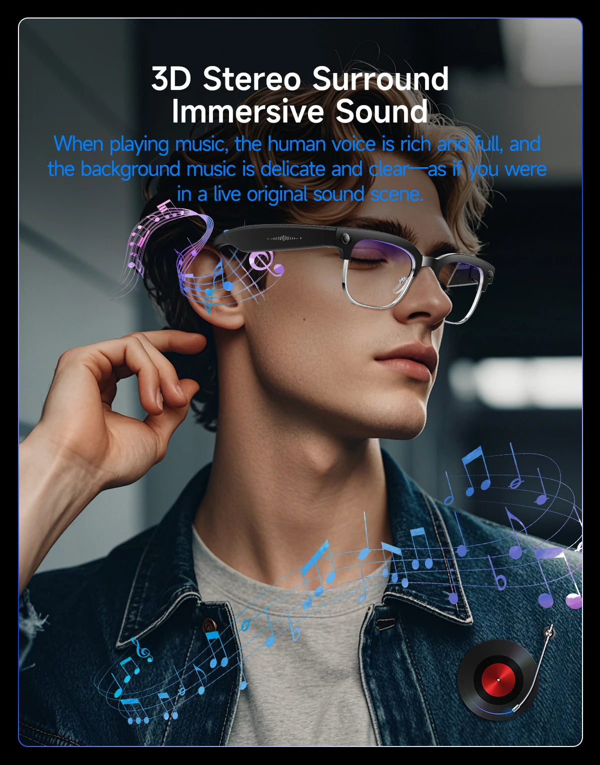 2026 New AI Smart Glasses 800W HD Camera Glasses Photo Recognition Video Record Translation Call Waterproof Sunglasses Men Women