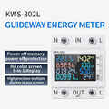 Tuya WiFi Smart Power Meter Earth Leakage Protector Switch Wattmeter Current Voltage Monitor Relay Circuit Breaker Energy Meter