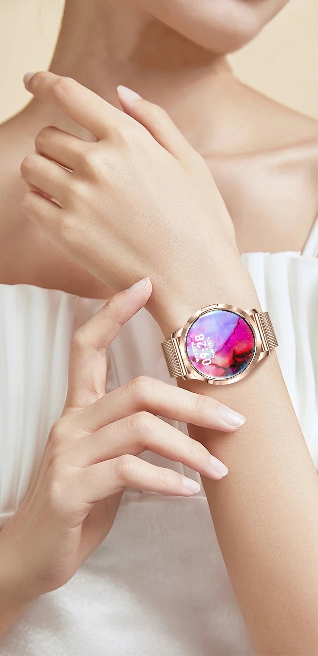 2026 New Smart Watch For Women 1.32" AMOLED Display Answer Make Call Message Health Sport Watch Ladies' Gift Music Digital Clock