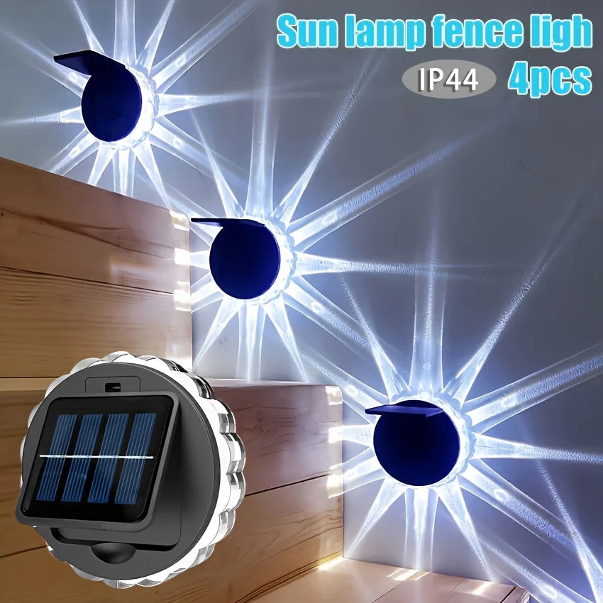 Solar Lights Decor Outdoor Led Atmosphere Lights Waterproof Lamp for Wall Stairs Fence Yard Patio Pathway Solar landscape lights