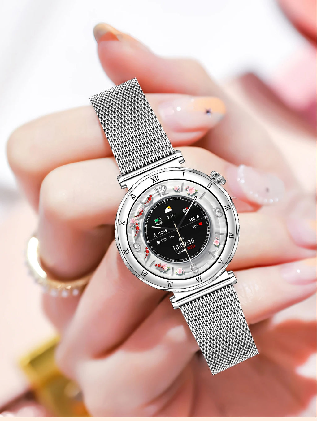 LIGE 2026 New Smartwatch Women 1.19" AMOLED Screen Always On Display Bluetooth Call Waterproof Lady Smart Watch For Android iOS