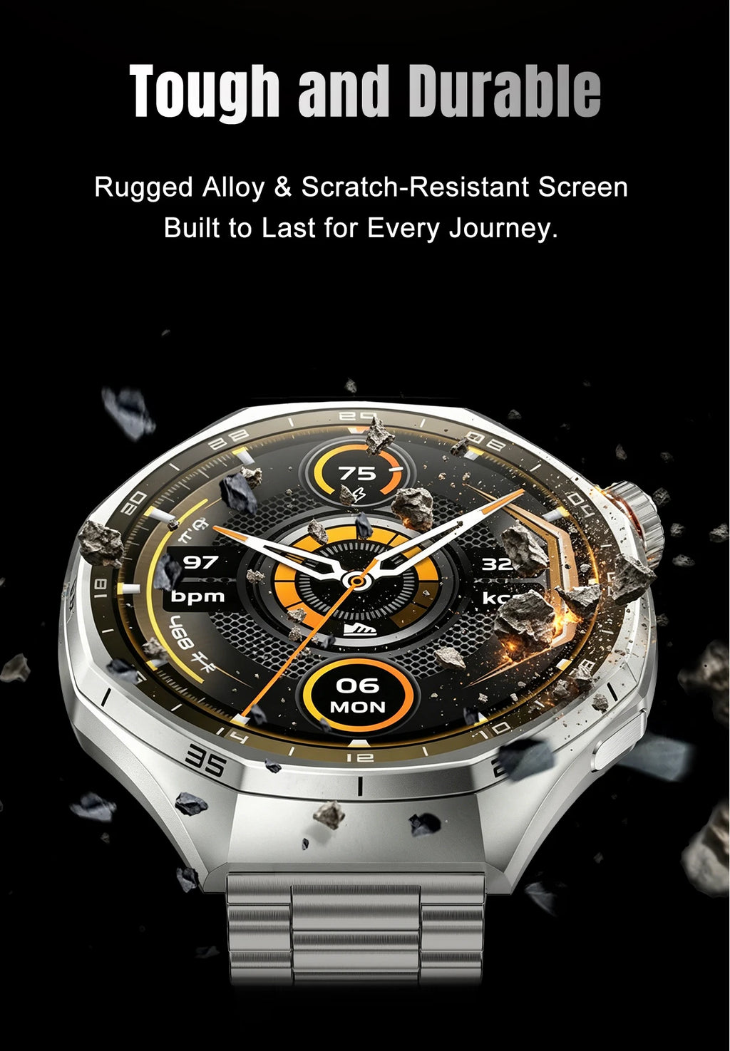 LIGE 2026 Smart Watch For Men IP68 Waterproof Sports Bluetooth Call Watch Smart Heart Rate Blood Oxygen Clock For Android IOS