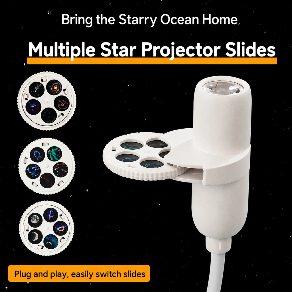 Mini USB Galaxy Star Projector Light 360° Adjustable Night Light Atmosphere Lights For Bedroom Romantic Night Birthday Party Use