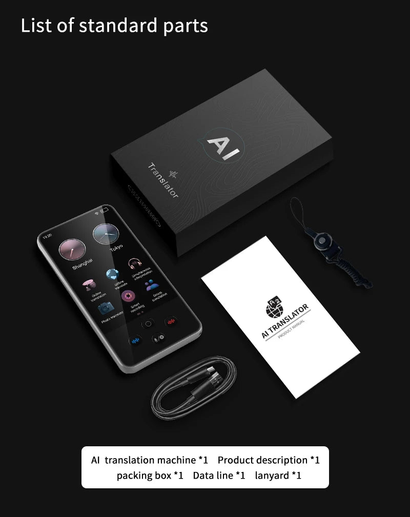 Language Translator Device Support 138 Traductor De Idiomas En Tiempo Real Translation AI Translator with ChatGPT Translator