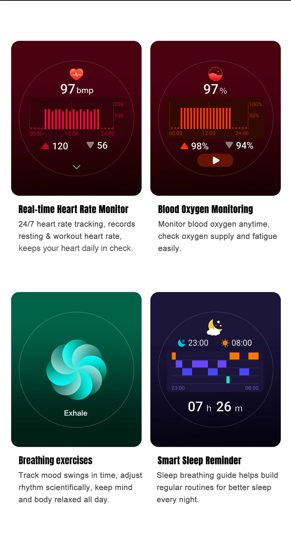 LIGE 2026 Smart Watch For Men IP68 Waterproof Sports Bluetooth Call Watch Smart Heart Rate Blood Oxygen Clock For Android IOS