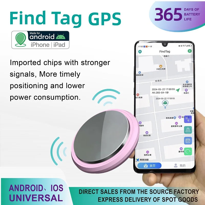global tracker locator for iOS and android gps tracker findtag Track Playback anti-lost device for car bag luggage kids elderly