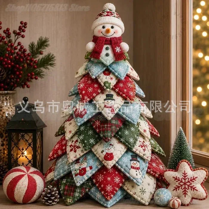 DIY Quilted Christmas Tree Kit, 3D Fabric Patchwork Craft Set, DIY Christmas Tree Kit, 3D Fabric Patchwork,Christmas Gift