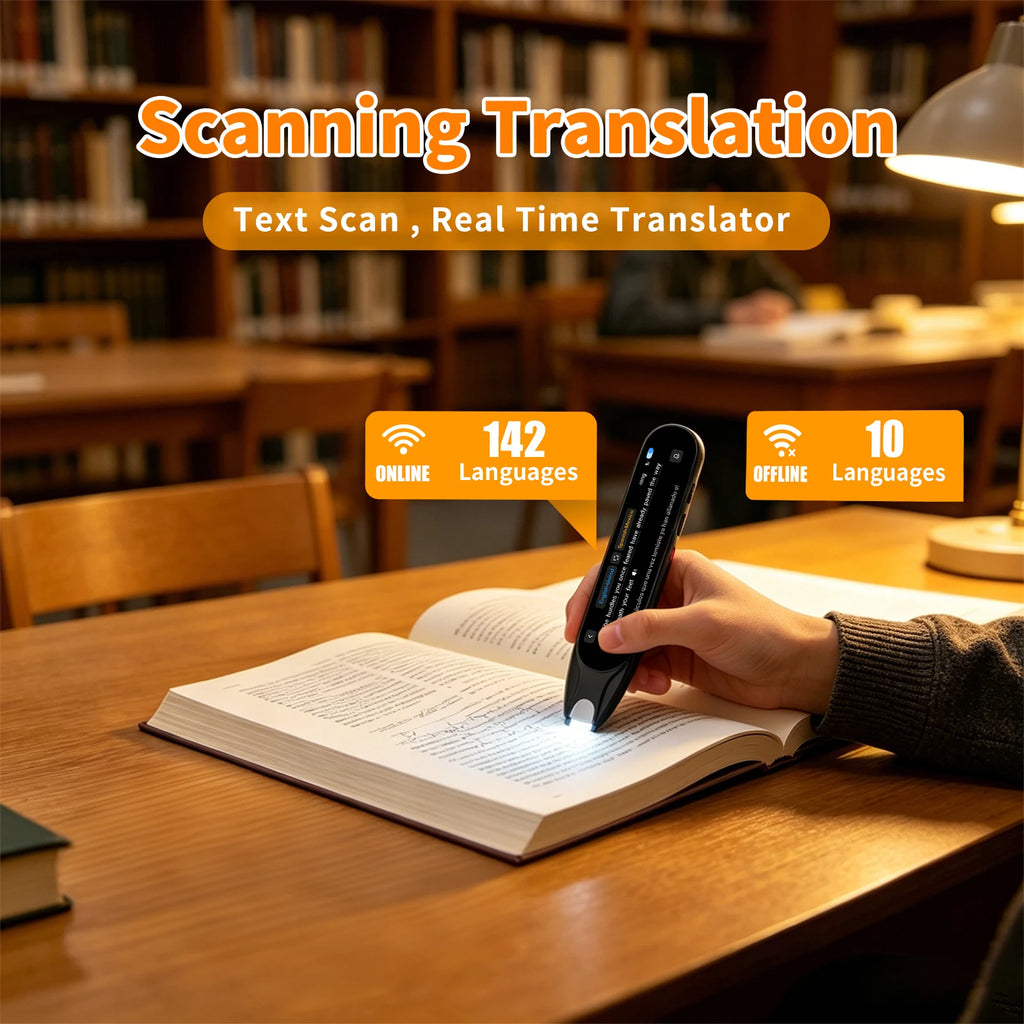 Scan Translation Pen –Dyslexia Tools, Reading Pen, Speech & Scan-to-Text Reading Pen （142 Online/10 Offline Languages）