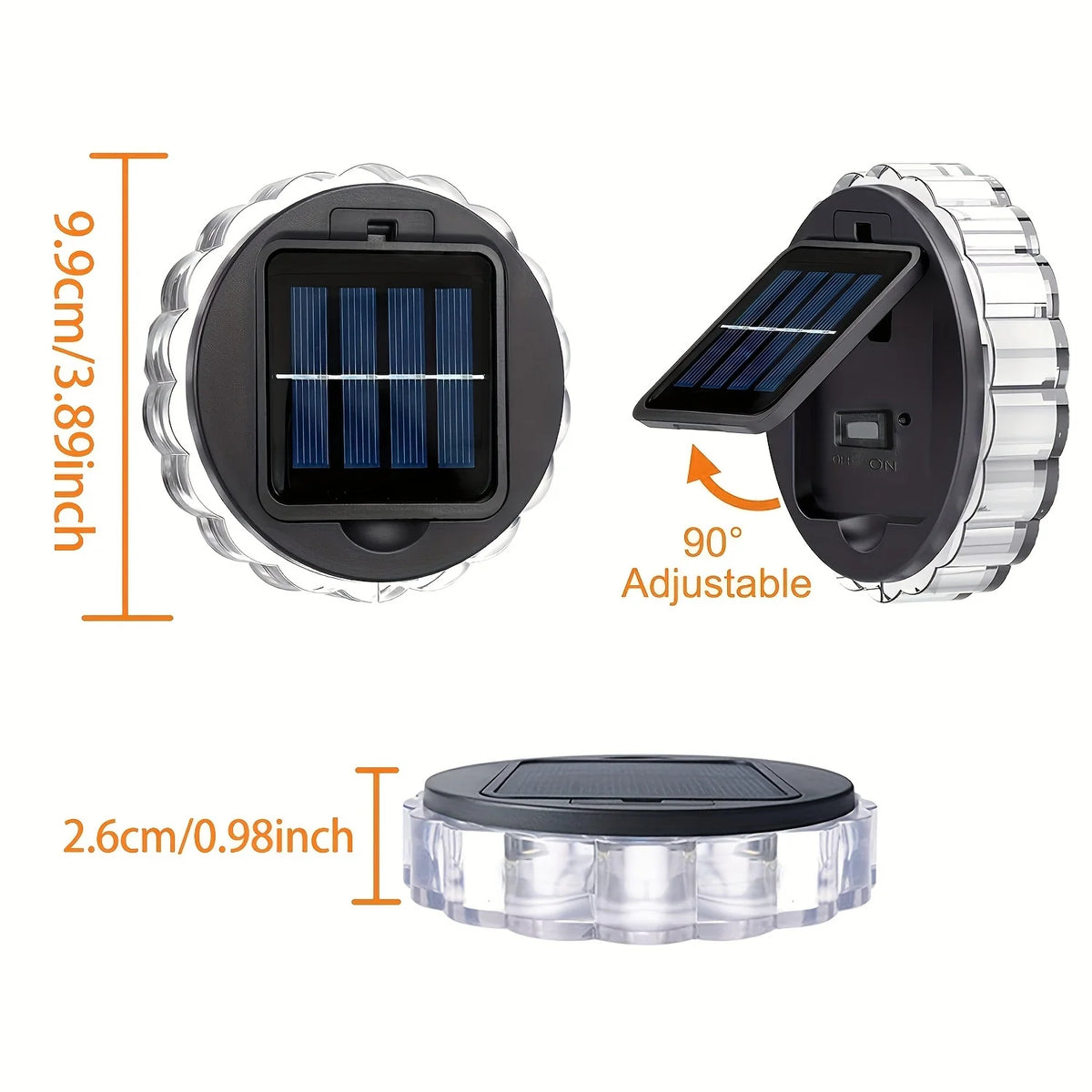 Solar Lights Decor Outdoor Led Atmosphere Lights Waterproof Lamp for Wall Stairs Fence Yard Patio Pathway Solar landscape lights
