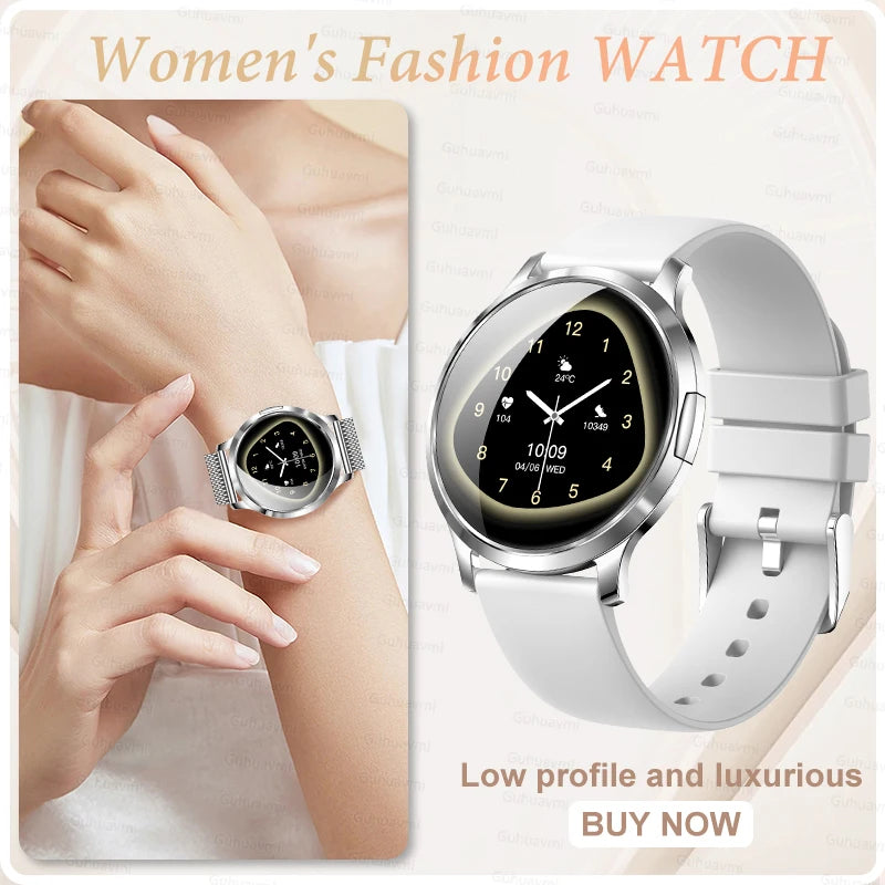 2026 New Smart Watch For Women 1.32" AMOLED Display Answer Make Call Message Health Sport Watch Ladies' Gift Music Digital Clock