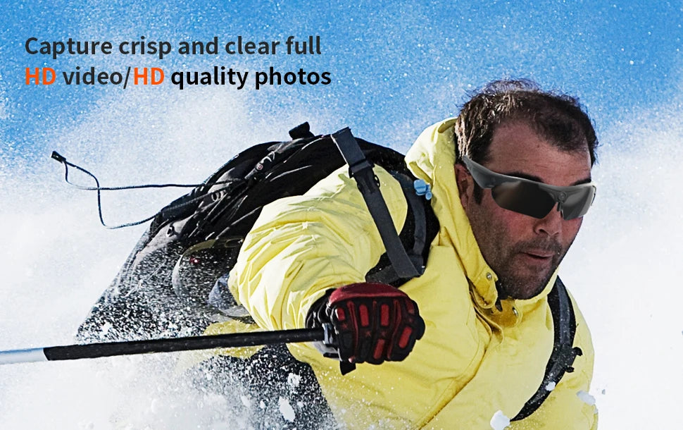 2026 Glasses With 1080p High-definition Mini Camera Smart Glasses Cycling Recorder Outdoor Sports Recording Goggles