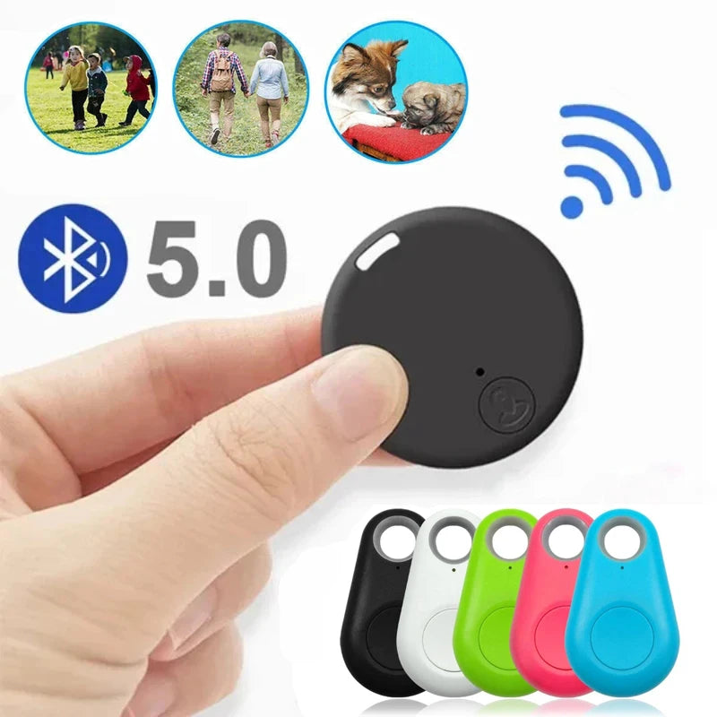 Smart Tag Mini GPS Bluetooth 5.0 Tracker Anti-Lost Device For Pets Cat Dog Kids Key Bag Wallet Universal Tracking Finder Locator