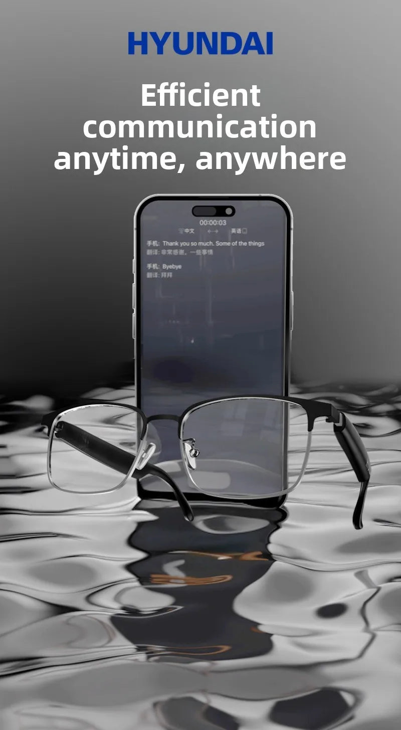 Bluetooth smart AI glasses simultaneous interpretation of 144 languages real-time wireless translation of headset calls