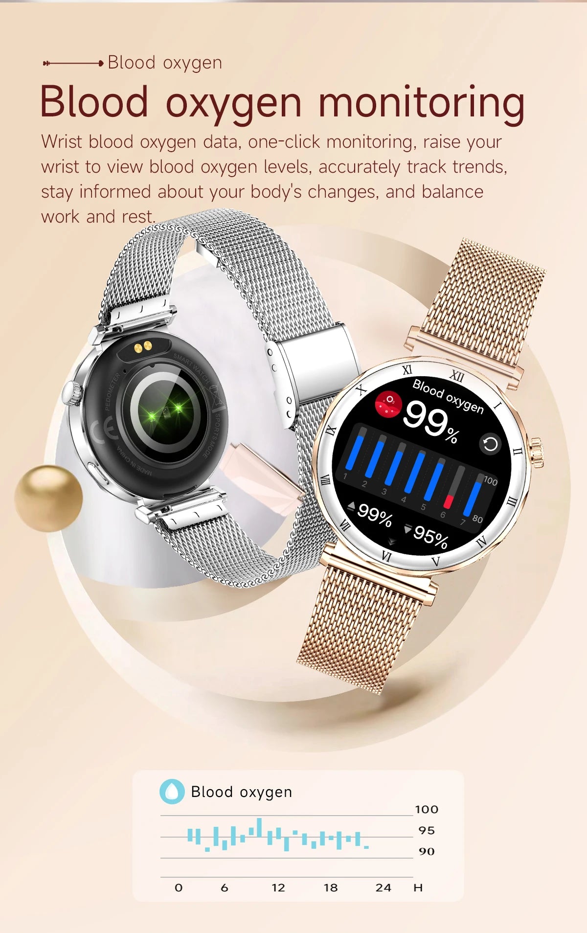 LIGE 2026 New Smartwatch Women 1.19" AMOLED Screen Always On Display Bluetooth Call Waterproof Lady Smart Watch For Android iOS