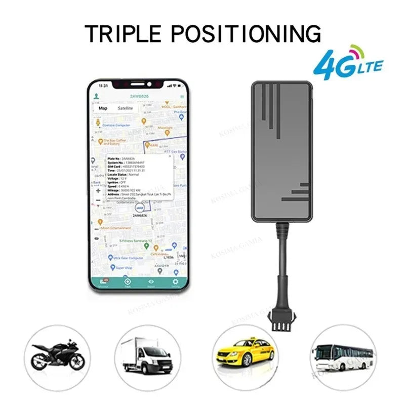 Rastreador Gps 4g J16 Mini GPS Tracker for Car Gps Tracking Device Vehicle Tracker for Moto Bike Engine Cut J16 for Buses