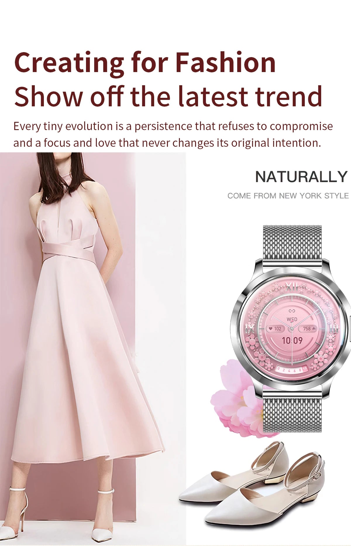 2026 New Smart Watch For Women 1.32" AMOLED Display Answer Make Call Message Health Sport Watch Ladies' Gift Music Digital Clock