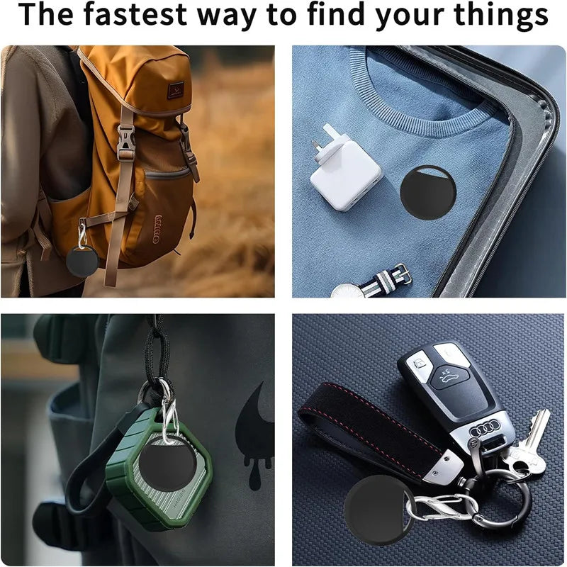 Air Tag Smart Bluetooth Tracker Tag Works with Find My APP (iOS Only) Search Locator Device Item Finder for Luggage Key Bag