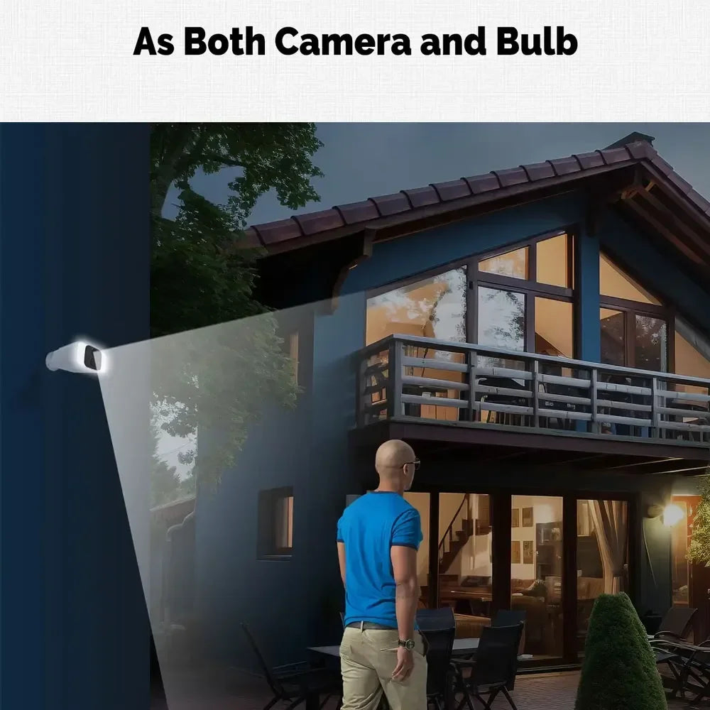 2K Solar Security Camera Wireless Outdoor 2.4/5G WiFi Cameras for Home with Fix Solar Panel Two-Way Talk Waterproof Surveillance