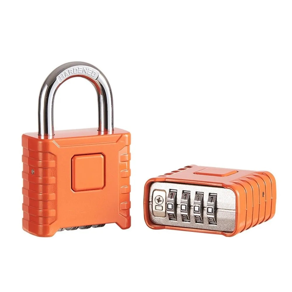 Alloy Combination Padlock Waterproof 4-Digit Number Password Code Locks Anti Theft Heavy Duty Drawer Cabinet Lock