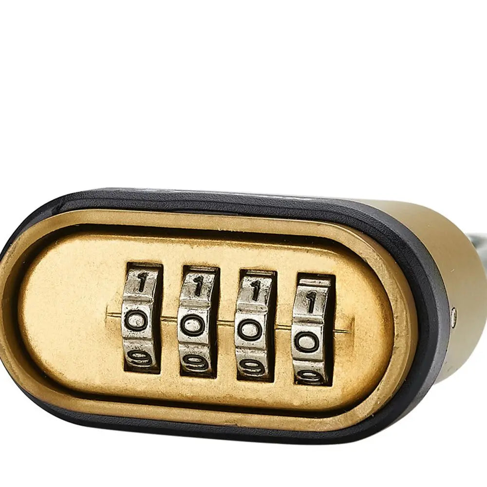 4 Dial Metal Toolbox Cabinet Luggage Backpack Password Lock Padlock Code Lock Digit Locks