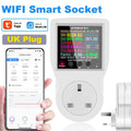 AC85-265V 16A Tuya WIFI Smart Socket Digital Wattmeter Electricity Consumption Power Kwh With Switch Power Energy Meter