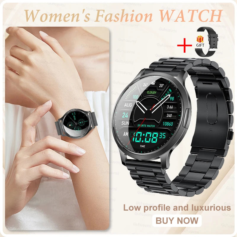 2026 New Smart Watch For Women 1.32" AMOLED Display Answer Make Call Message Health Sport Watch Ladies' Gift Music Digital Clock