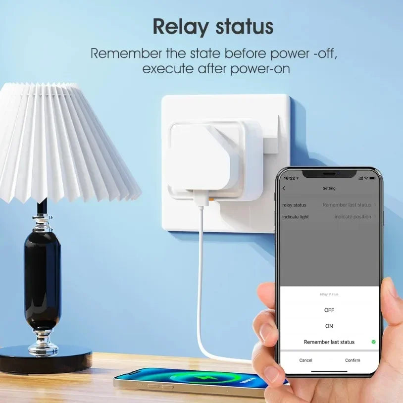 16A Tuya WiFi Smart Plug Travel Conversion Socket UK EU US Standard Power Monitor Timer Remote Control Smart Home Outlet