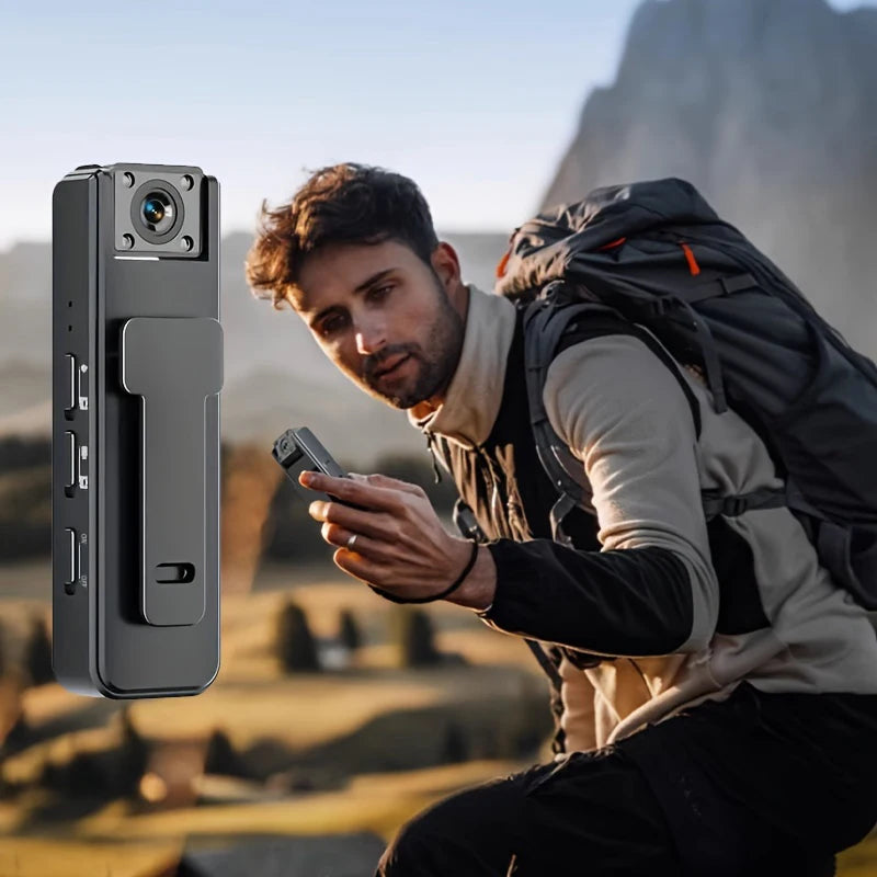 Mini  A9 Handheld Camera 1080P HD Infrared Night Vision Back Clip Camera Recorder Outdoor Sports Riding Handheld Camera