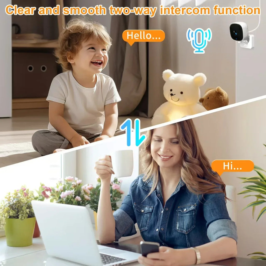 2026New 1080P Conversation Camera Wireless WiFi Mobile Phone Remote  Night Vision Smart Home Security Surveillance Camera Card