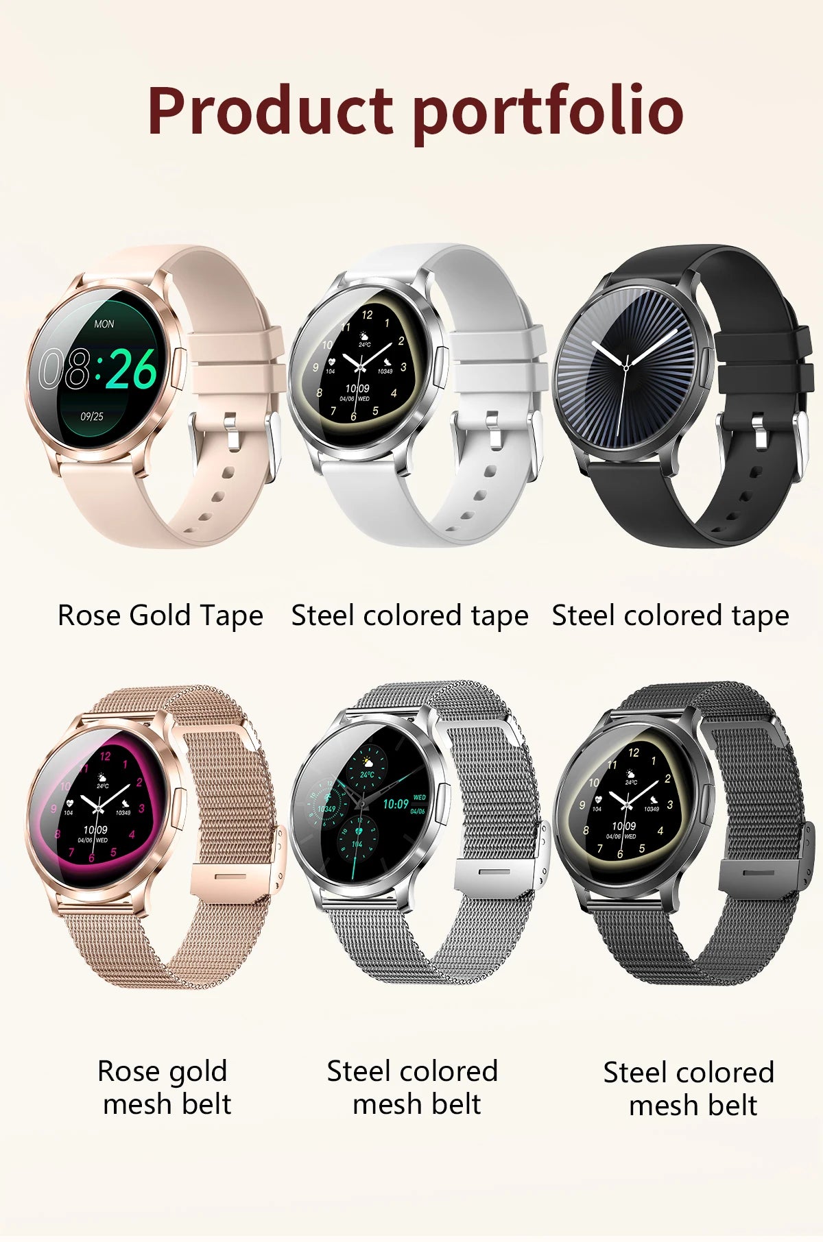 2026 New Smart Watch For Women 1.32" AMOLED Display Answer Make Call Message Health Sport Watch Ladies' Gift Music Digital Clock