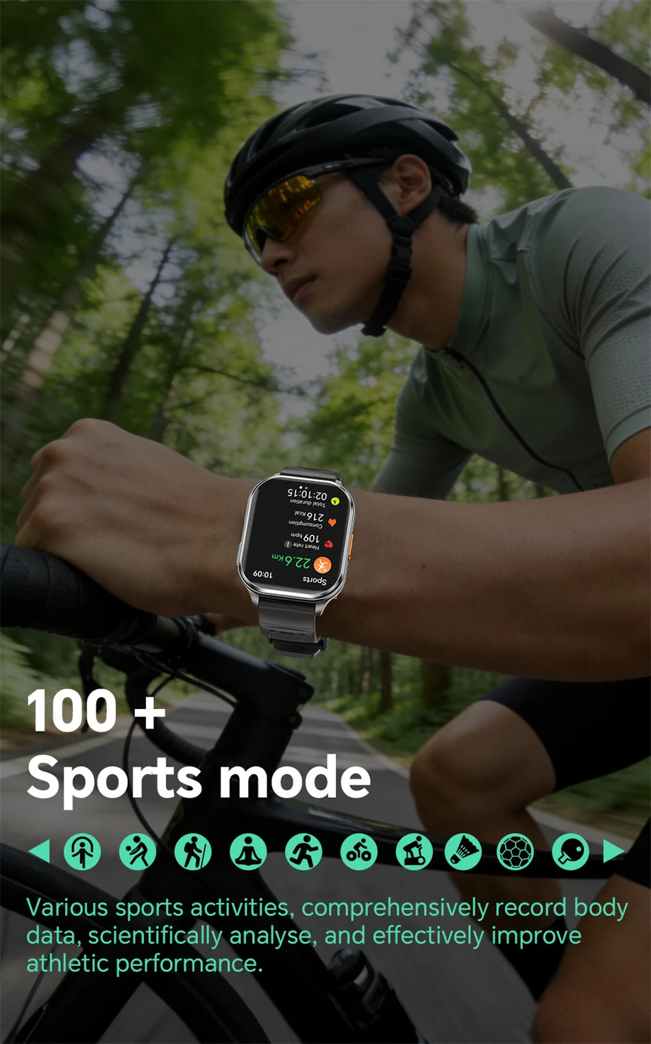 2026New Smart Watch With Camera Men Women Photos Record Video Health Sports Fitness IP68 Waterproof BT Call Recording Smartwatch