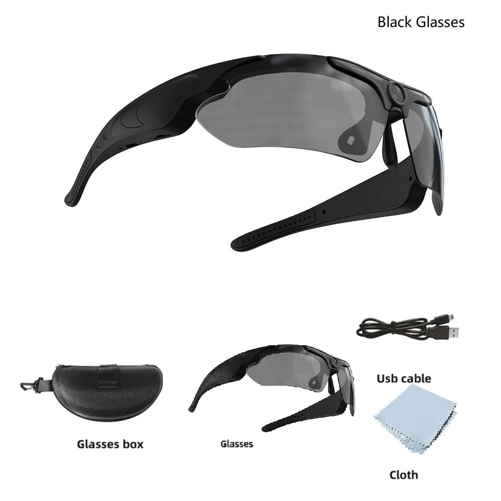 2026 Glasses With 1080p High-definition Mini Camera Smart Glasses Cycling Recorder Outdoor Sports Recording Goggles