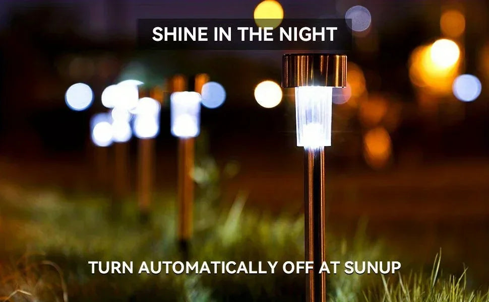 Solar Outdoor Lights Garden Lamp Solar Powered Waterproof Landscape Path Outdoor for Yard Backyard Lawn Patio Decorative