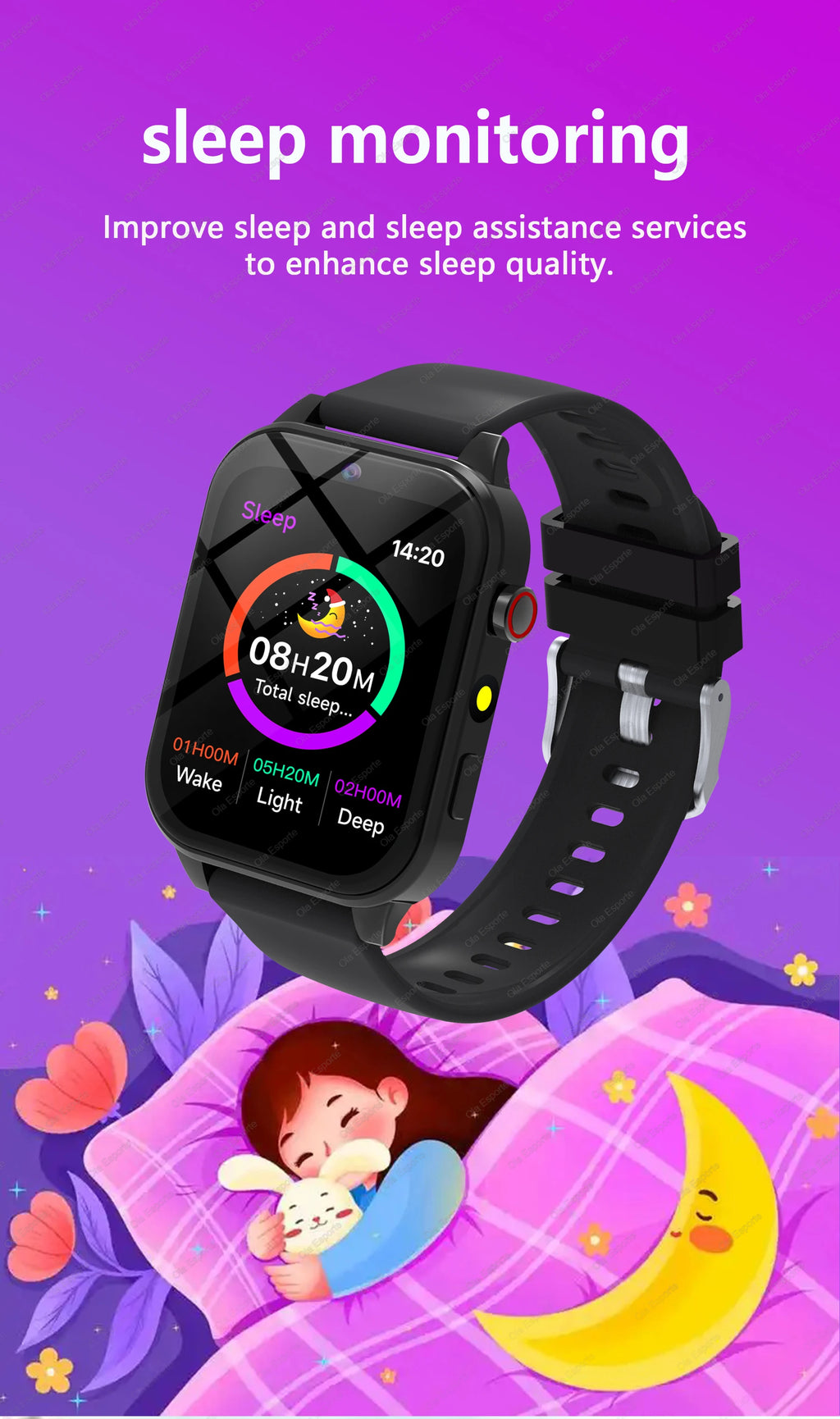 2026 New Smart Watch Kids 1.83 Inch Display 18 Games Sleep Monitor Camera Alarm Clock Children Kids Smartwatch Boys Girls Gifts