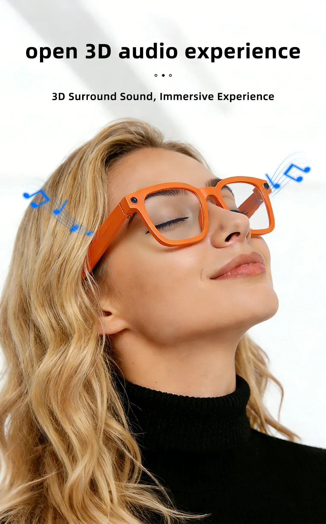 2026 AI Smart Camera Glasses 8MP 1200P Video Record Real-Time Translation Object Recognition AI Q&A Color Changing Smart Glasses