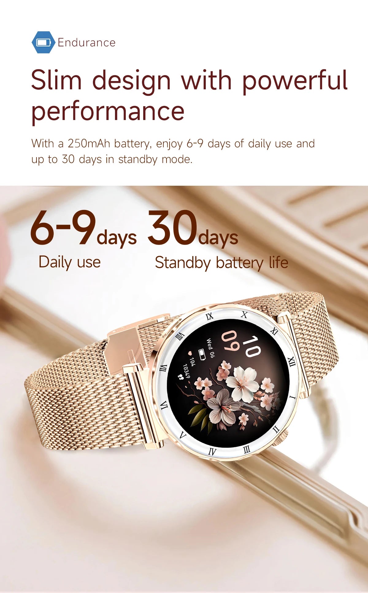 LIGE 2026 New Smartwatch Women 1.19" AMOLED Screen Always On Display Bluetooth Call Waterproof Lady Smart Watch For Android iOS