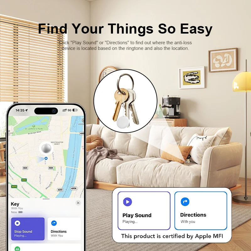 Smart Tracking Tag, Compact & Portable, Global Precision Positioning Device for Gifts