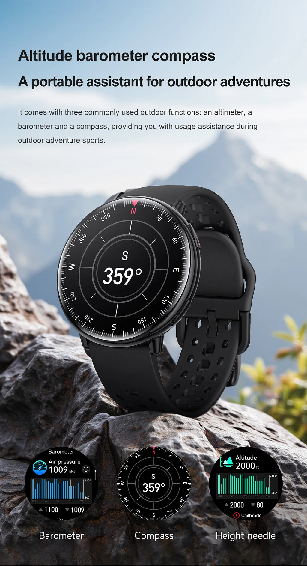 2026New Active 2 Smart Watch Built-in GPS for Women Men IP68 Waterproof Sports Watches Heart Rate Monitor Ultra-Thin Smartwatch