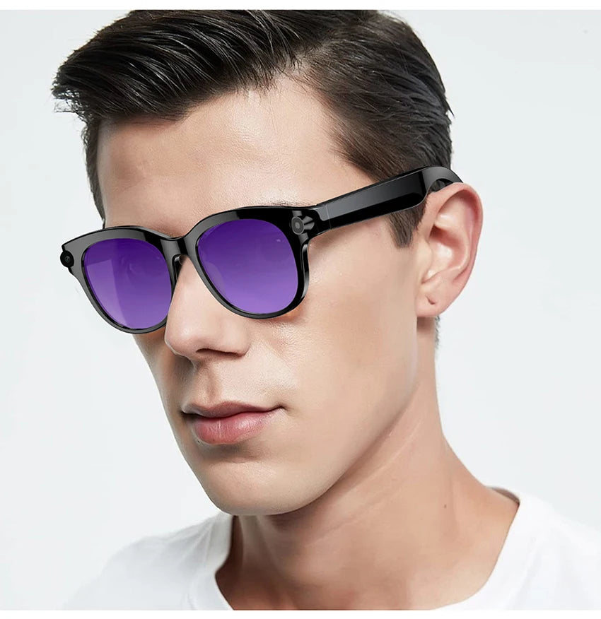 800W Pixel Camera Smart Glasses Video Recording AI Photo Recognition Bluetooth Call Voice Translation Sunglasses For Men Women