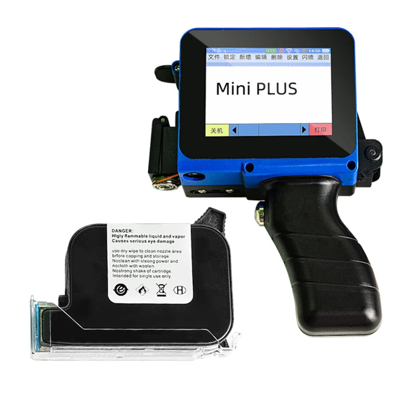 Mini Date Printer Inkjet Portable Coding Machine Bottle Box Plastic Bags Logo Text QR Code Serial Number