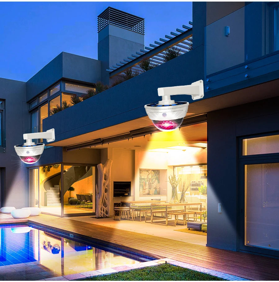 Solar Lights Outdoor Camera Lamp Anti-thief Home Courtyard PIR Motion Sensor Human Induction Outdoor Lighting