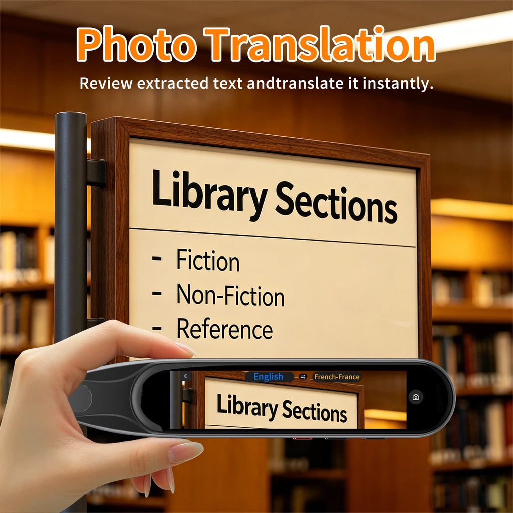Scan Translation Pen –Dyslexia Tools, Reading Pen, Speech & Scan-to-Text Reading Pen （142 Online/10 Offline Languages）