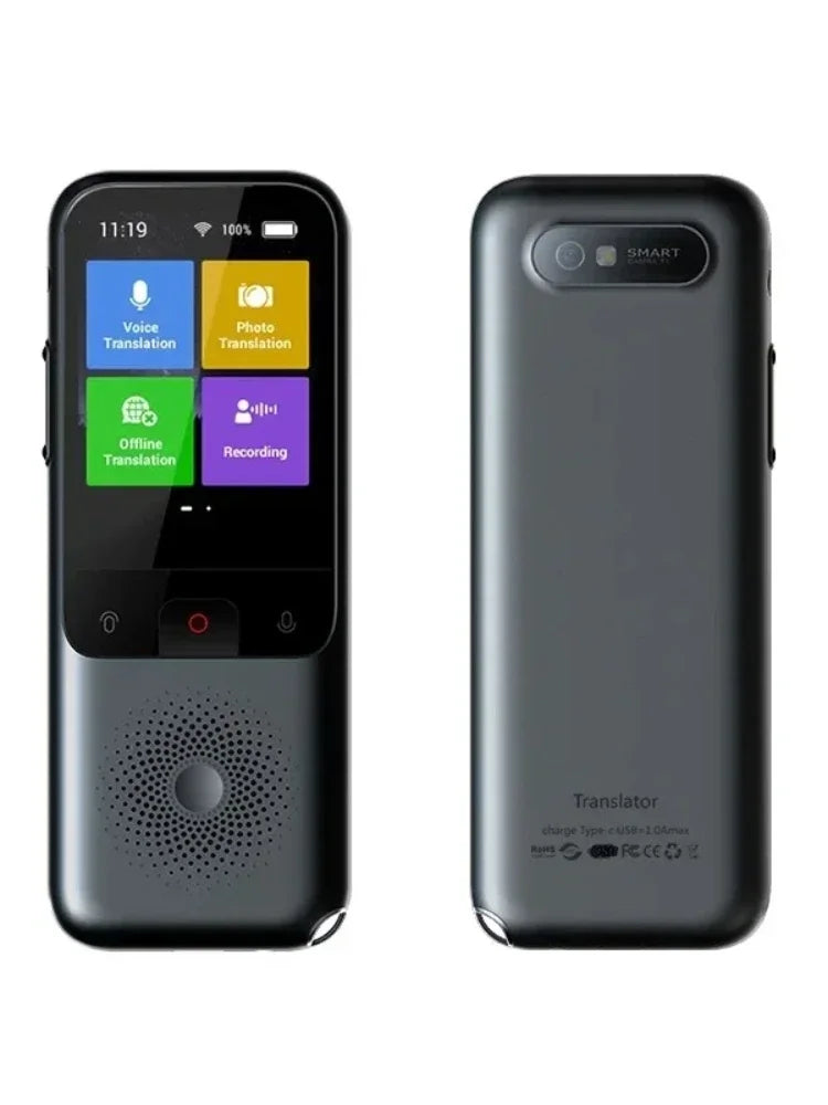 Portable T11 Smart Voice Translator, Supports 137 Languages, Real-Time Multilingual Speech Interaction, Offline Translation Devi